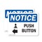 Signmission Push Button (Left Arrow), 18 in W x Rectangle, Plastic OS-2PACK-NS-P-1218-L-17922 - alternate 1
